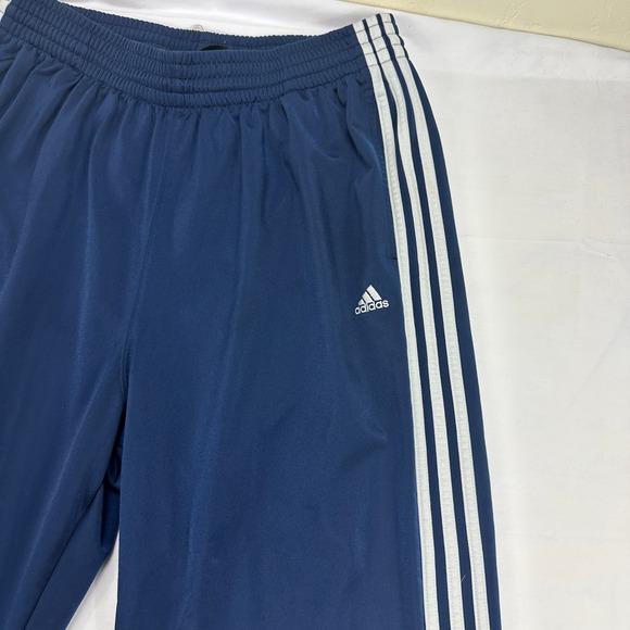 Adidas Mens XL Navy Blue Three Stripe Track Pants Y2K 2005 Athletic Wear - Picture 4 of 8